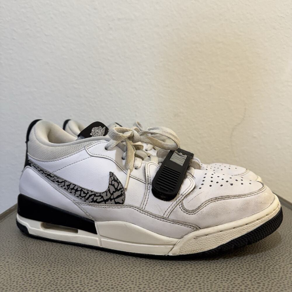 Air Jordan Legacy 312 Low Shoes White Grey Black Elephant Swoosh Mens 10